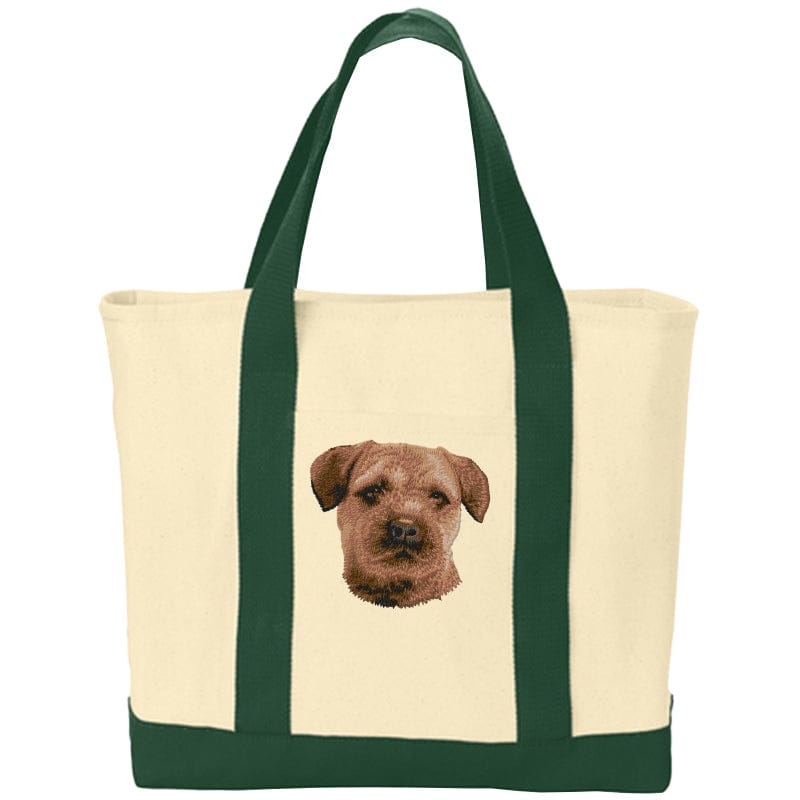 Border Terrier Embroidered Tote