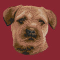 Border Terrier Embroidered Wearable Blanket