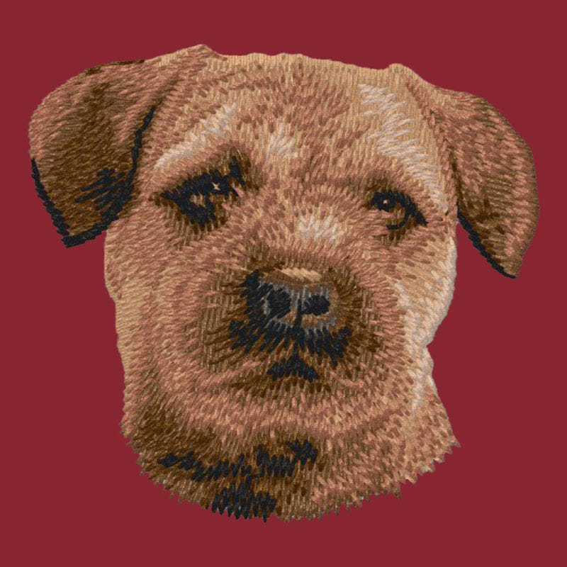Border Terrier Embroidered Wearable Blanket