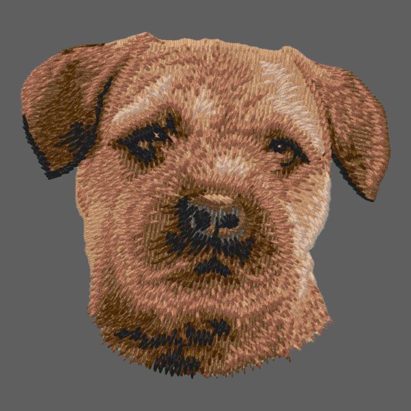 Border Terrier Embroidered Women's Fleece Jacket