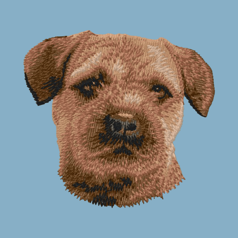 Border Terrier Embroidered Classic Long Sleeve Shirt