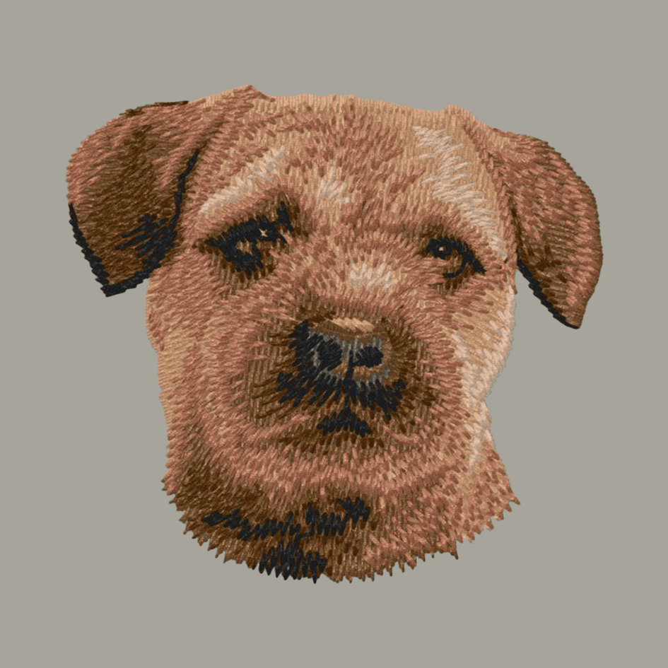 Border Terrier Embroidered Classic Long Sleeve Shirt