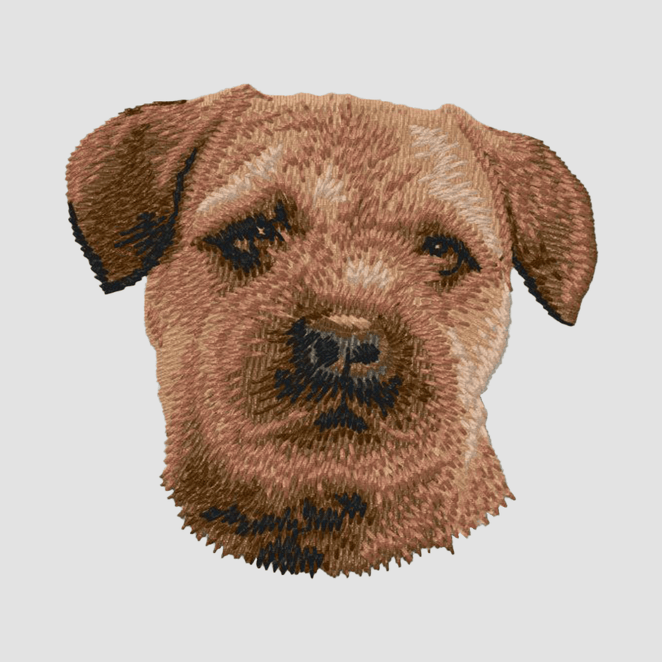 Border Terrier Embroidered Classic Long Sleeve Shirt