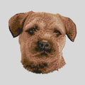 Border Terrier Embroidered Mock Neck Sweatshirt
