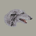 Scottish Deerhound Embroidered Classic Long Sleeve Shirt
