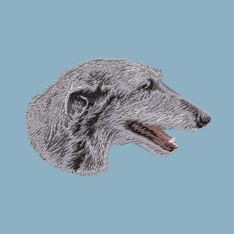 Scottish Deerhound Embroidered Sweatshirt Hoodie