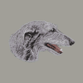 Scottish Deerhound Embroidered Sweatshirt Hoodie