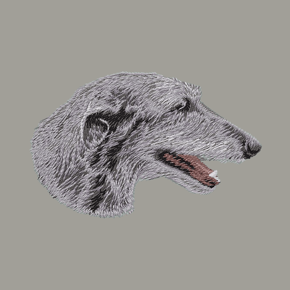 Scottish Deerhound Embroidered Sweatshirt Hoodie