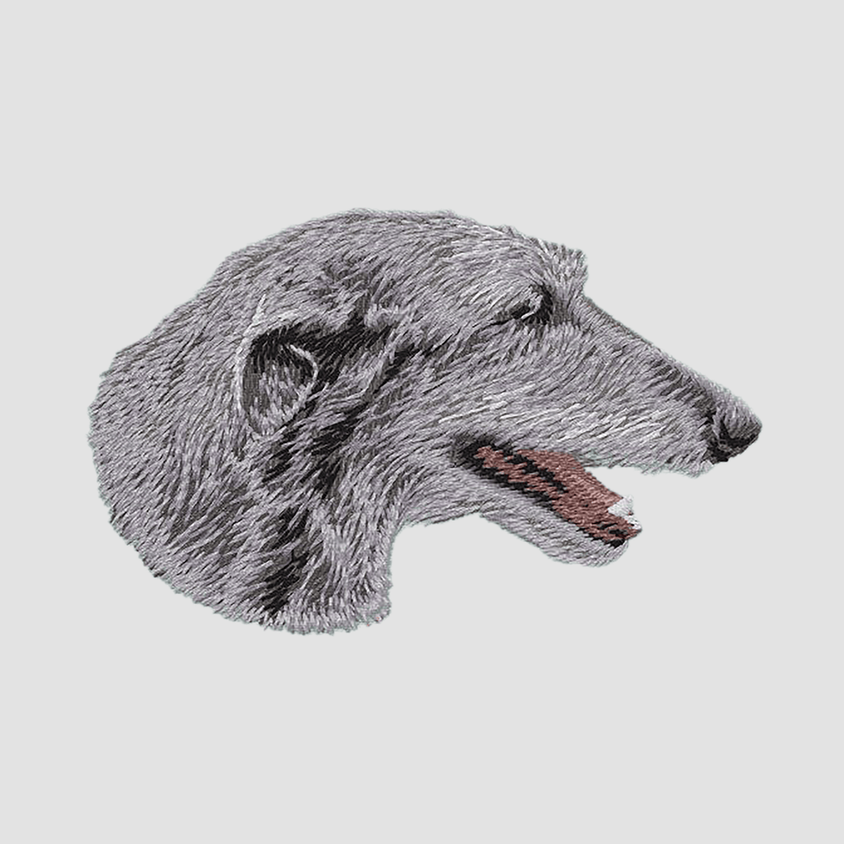 Scottish Deerhound Embroidered Sweatshirt Hoodie