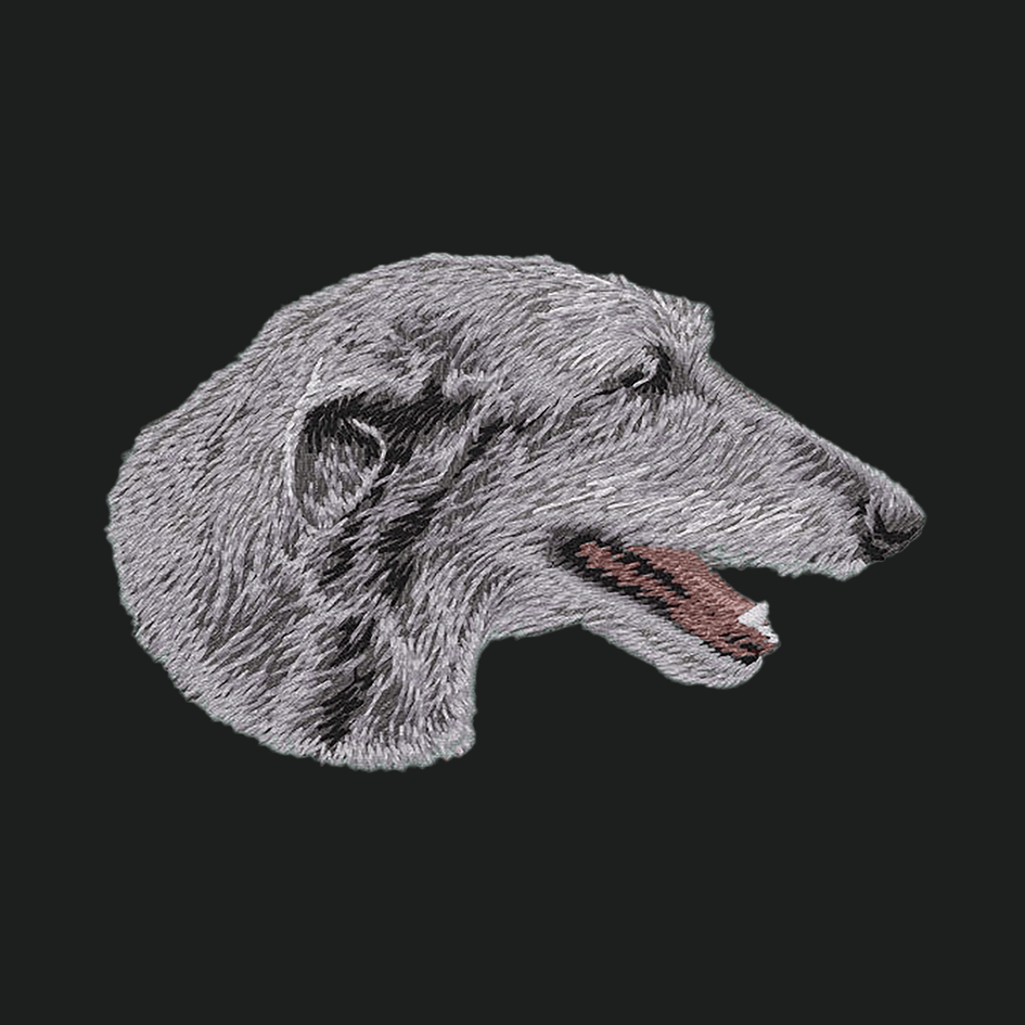 Scottish Deerhound Embroidered Crossbody Bag
