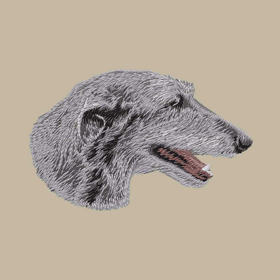 Scottish Deerhound Embroidered Crossbody Bag