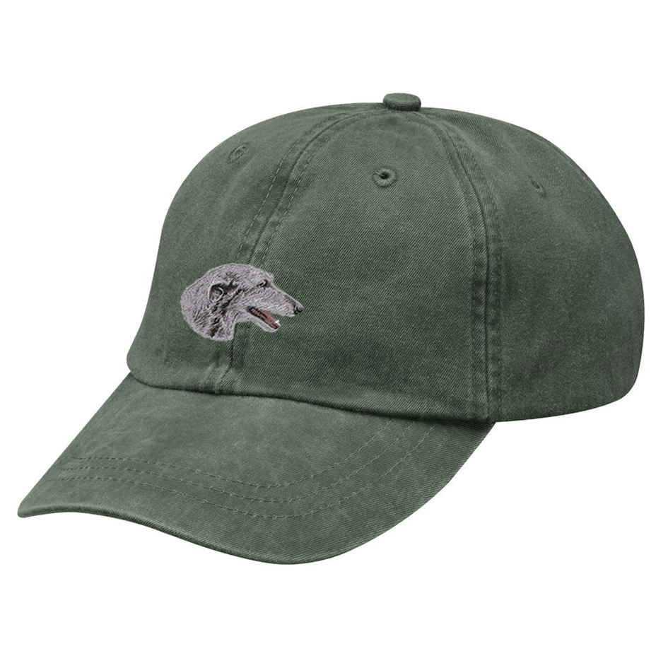Scottish Deerhound Embroidered Baseball Cap