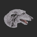 Scottish Deerhound Embroidered Wearable Blanket