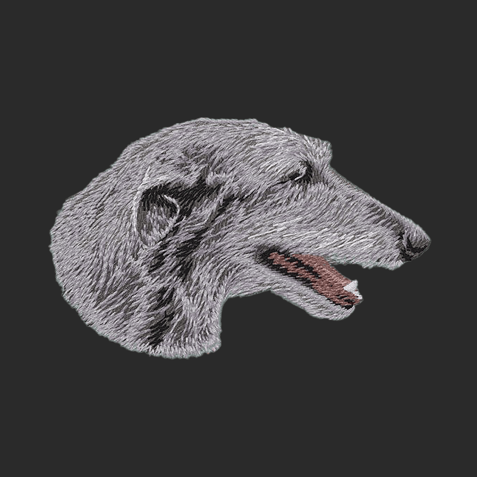 Scottish Deerhound Embroidered Wearable Blanket