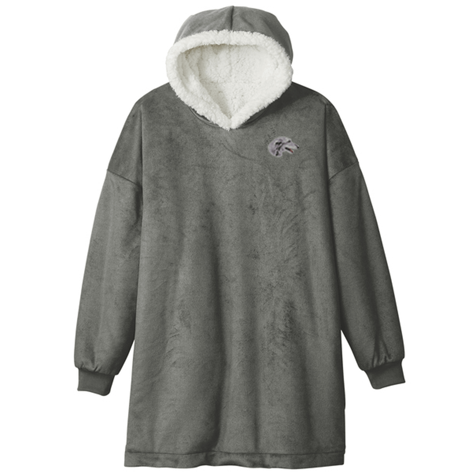 Scottish Deerhound Embroidered Wearable Blanket