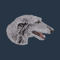 Scottish Deerhound Embroidered Wearable Blanket