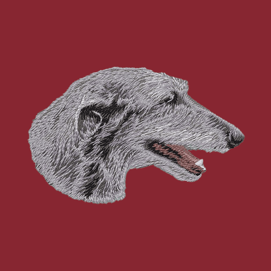Scottish Deerhound Embroidered Wearable Blanket
