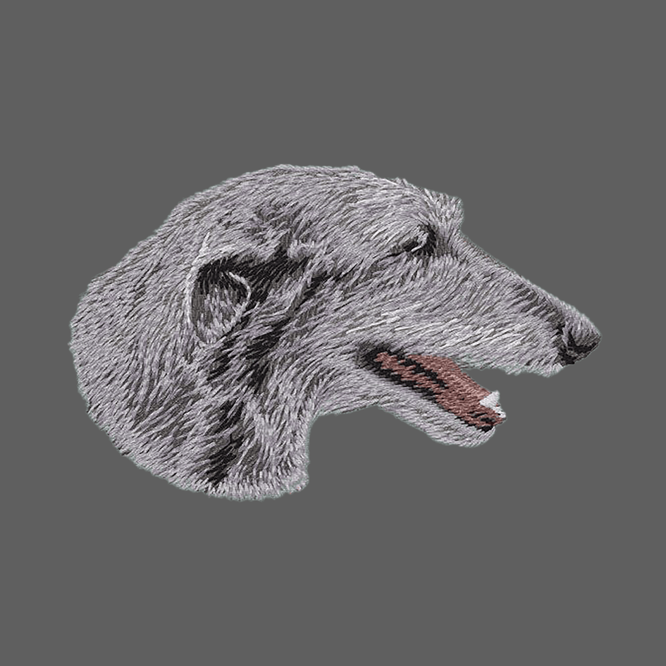 Scottish Deerhound Embroidered Women's Fleece Jacket