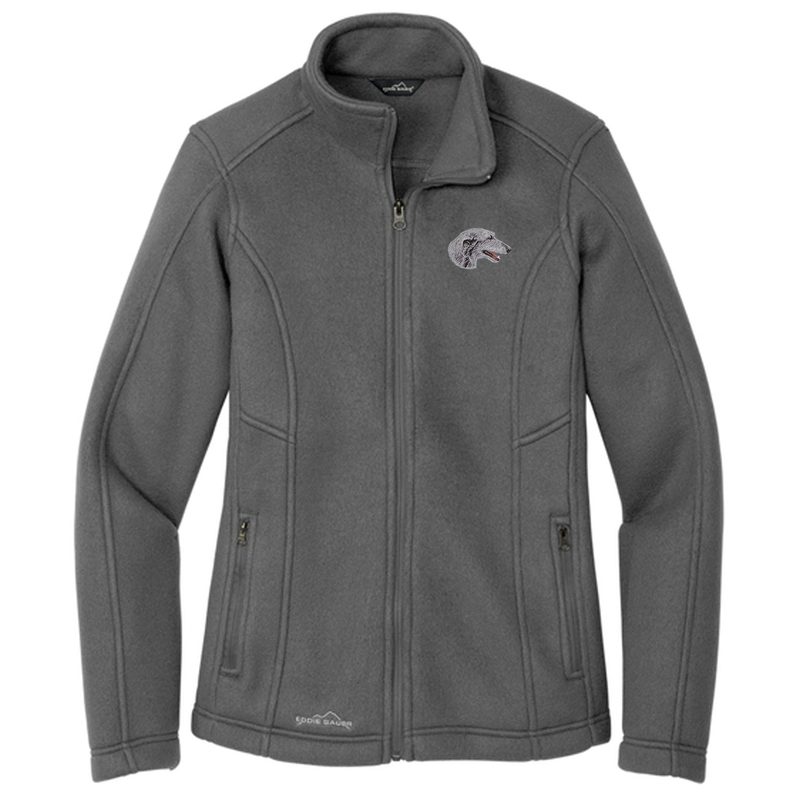 Scottish Deerhound Embroidered Women's Fleece Jacket