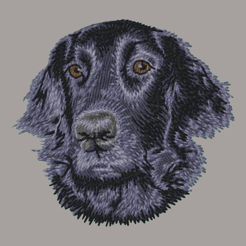 Flat-Coated Retriever Embroidered Sweatshirt Hoodie