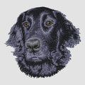 Flat-Coated Retriever Embroidered Sweatshirt Hoodie