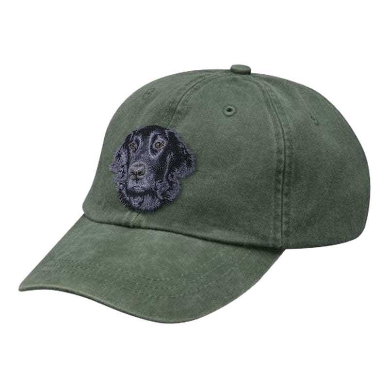 Flat-Coated Retriever Embroidered Baseball Cap