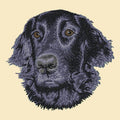 Flat-Coated Retriever Embroidered Tote