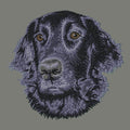 Flat-Coated Retriever Embroidered Wearable Blanket