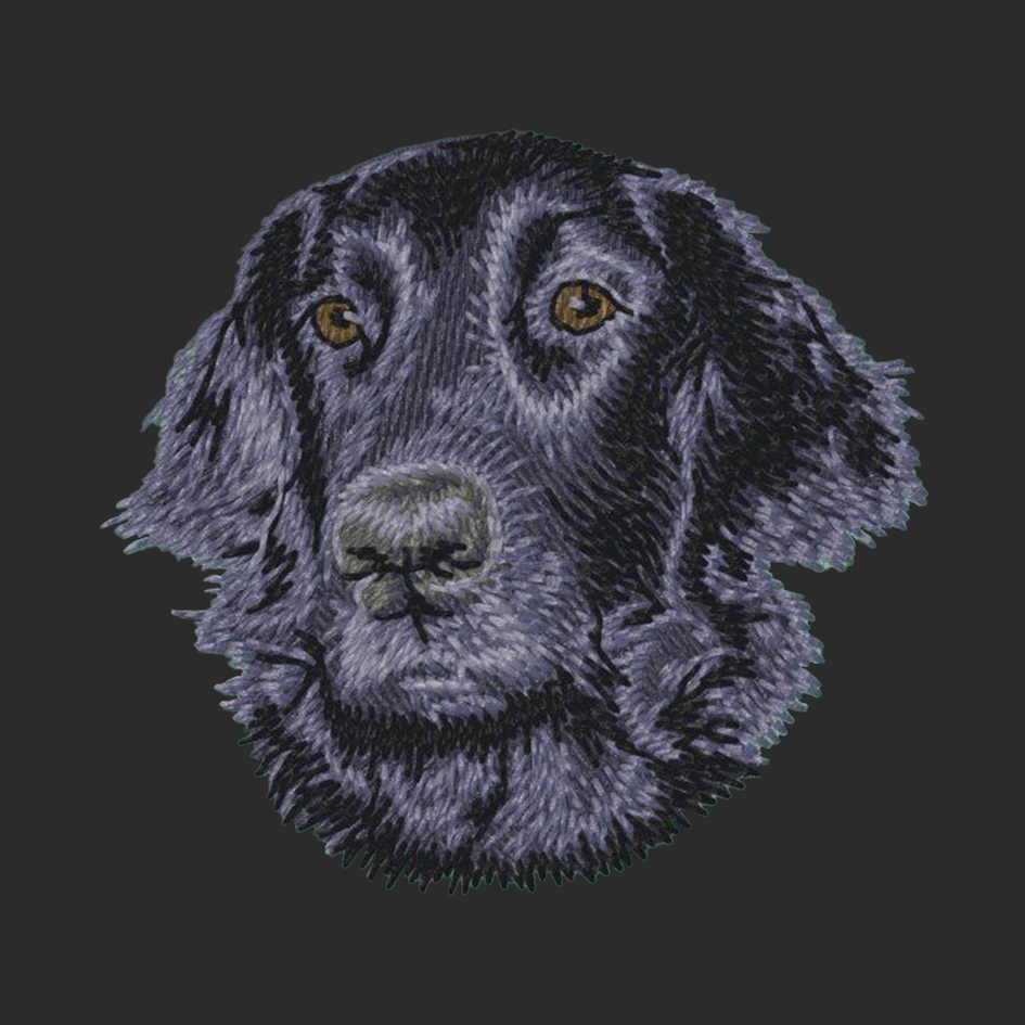 Flat-Coated Retriever Embroidered Classic Long Sleeve Shirt