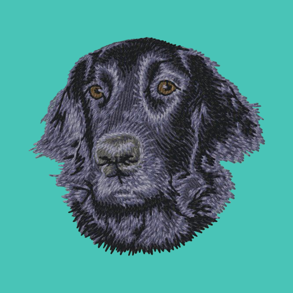 Flat-Coated Retriever Embroidered Baseball Cap