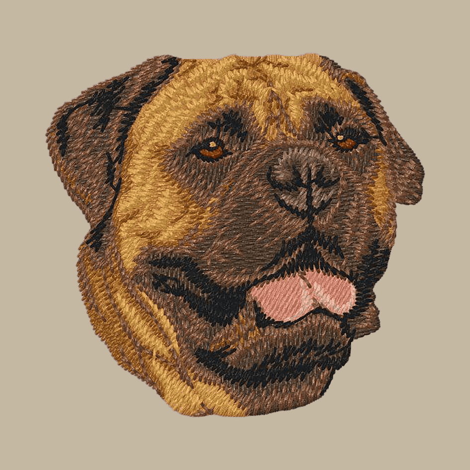 Bullmastiff Embroidered Crossbody Bag