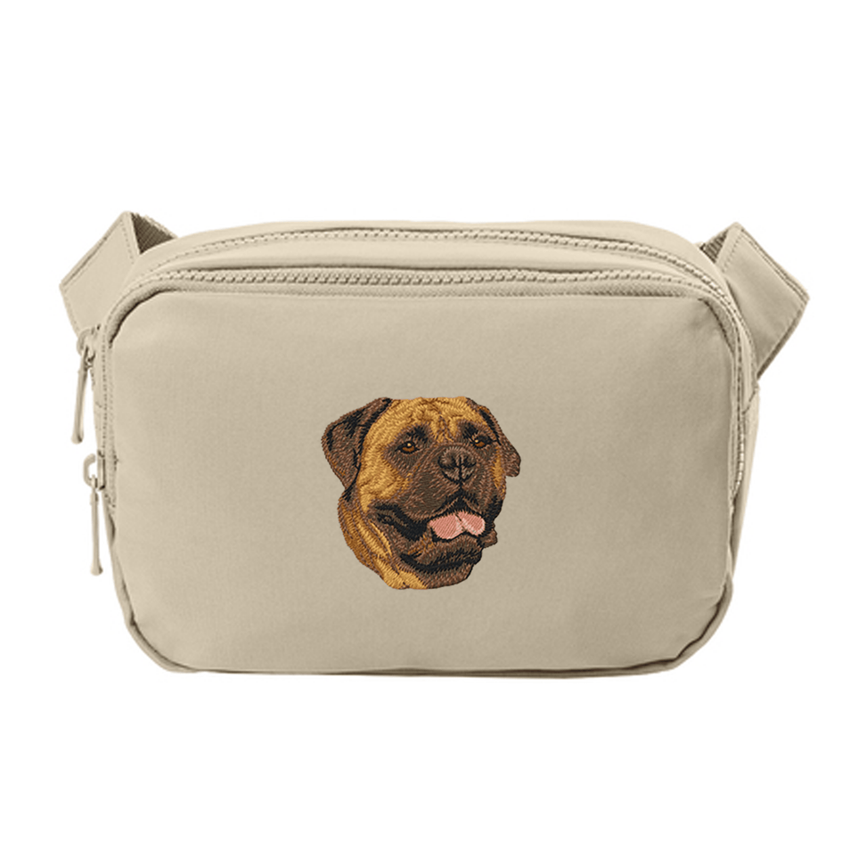 Bullmastiff Embroidered Crossbody Bag