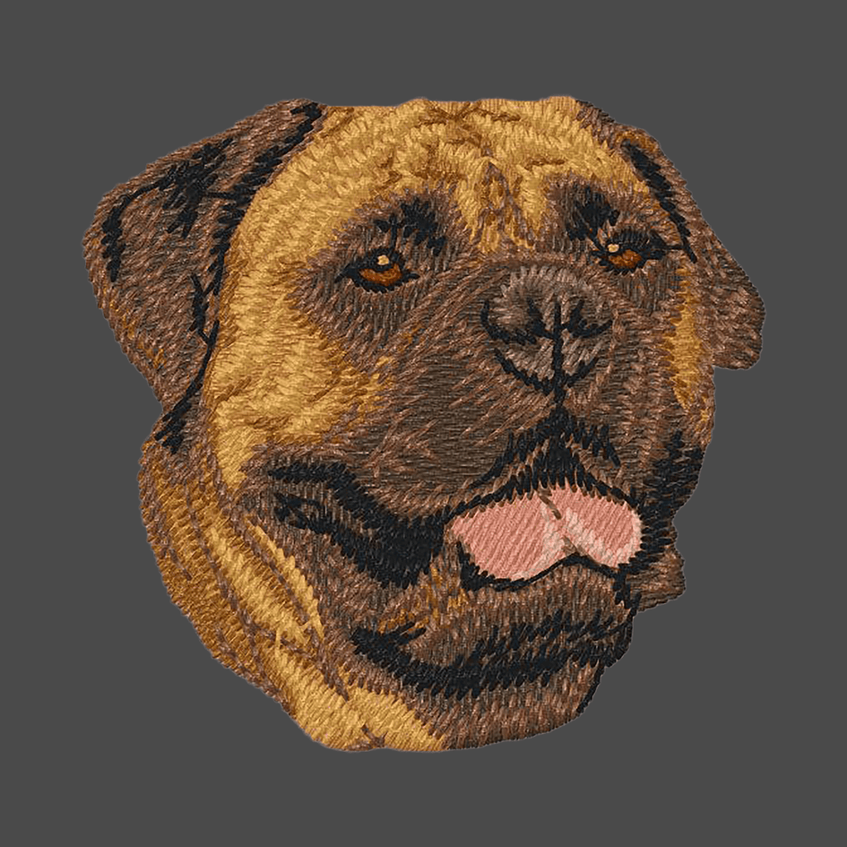 Bullmastiff Embroidered Men's Fleece Jacket