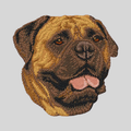 Bullmastiff Embroidered Mock Neck Sweatshirt