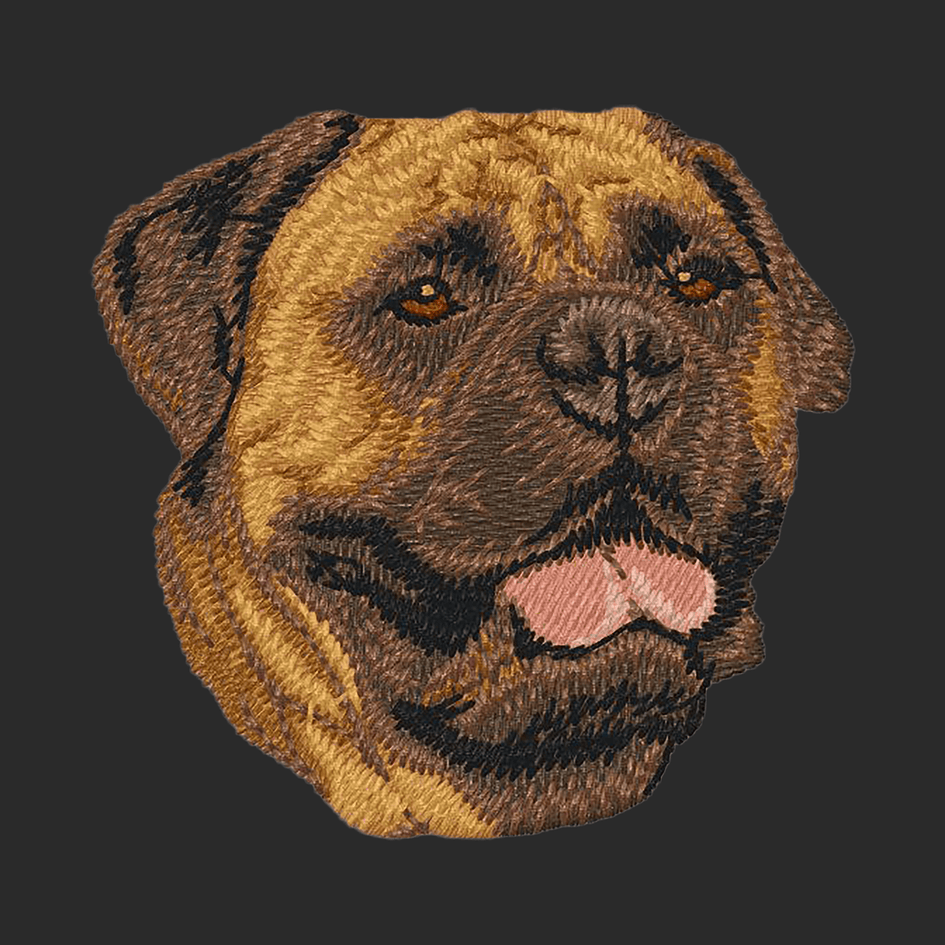 Bullmastiff Embroidered Wearable Blanket
