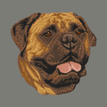 Bullmastiff Embroidered Wearable Blanket