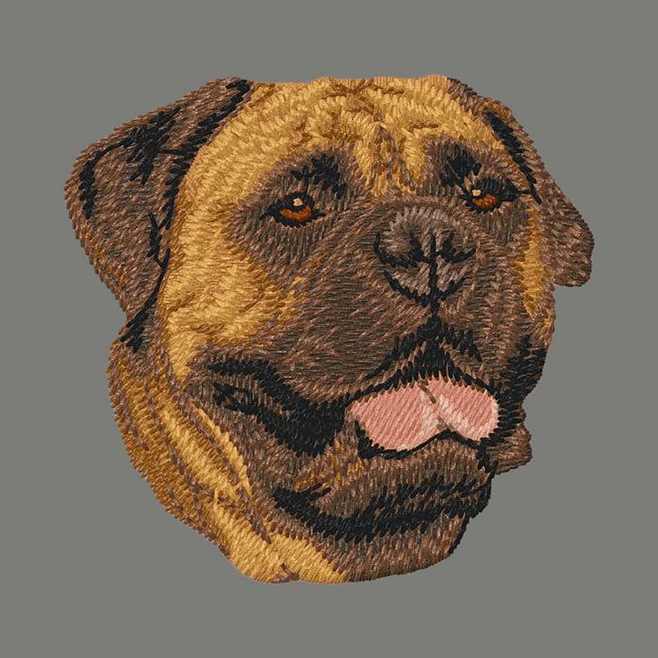 Bullmastiff Embroidered Wearable Blanket
