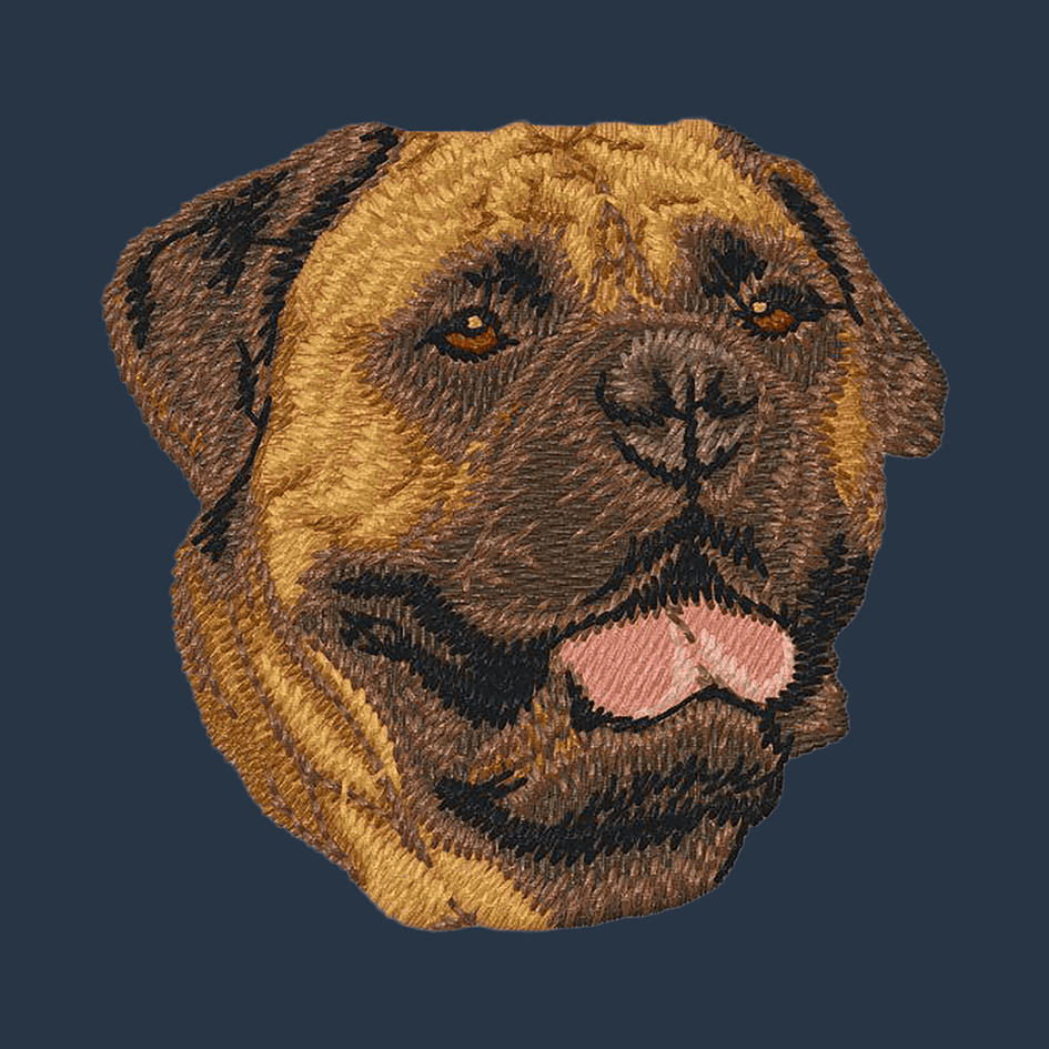 Bullmastiff Embroidered Wearable Blanket