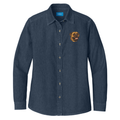 Bullmastiff Embroidered Women's Denim Shirt