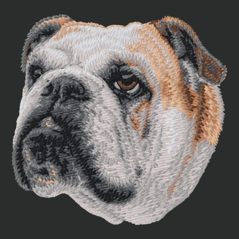 Bulldog Embroidered Crossbody Bag