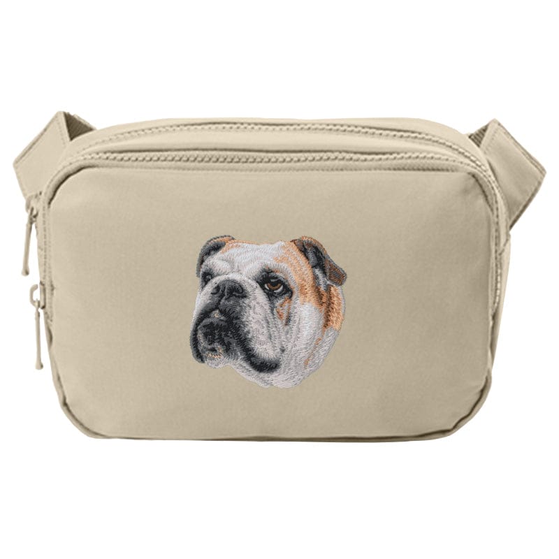 Bulldog Embroidered Crossbody Bag