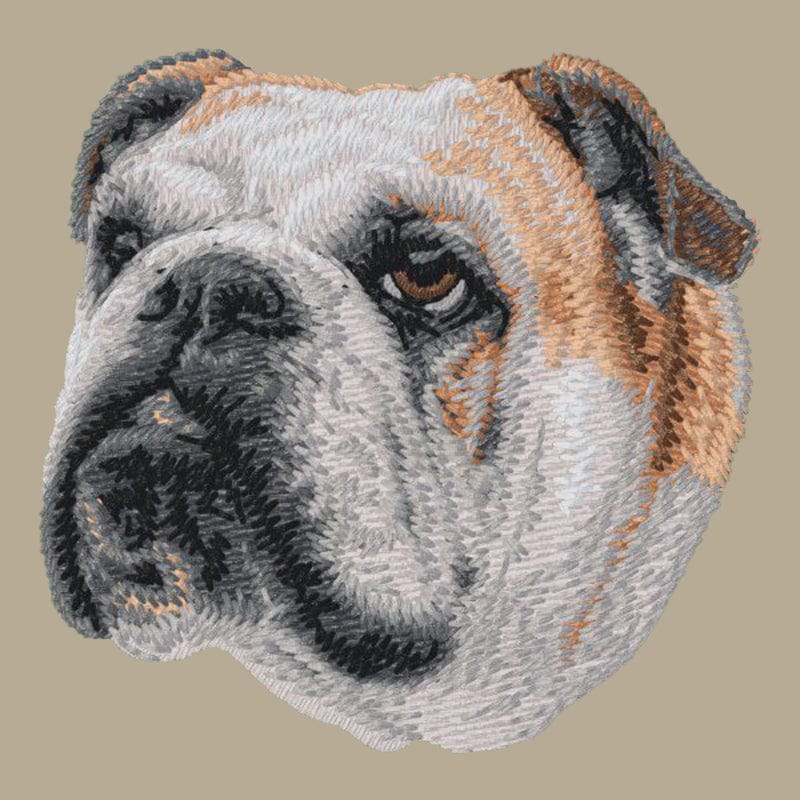 Bulldog Embroidered Crossbody Bag