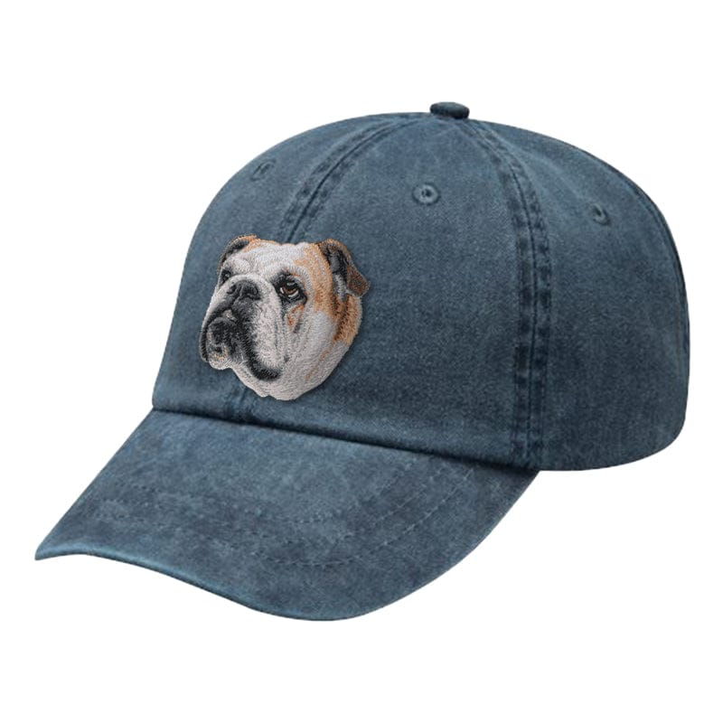 Bulldog Embroidered Baseball Cap