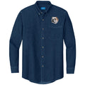 Bulldog Embroidered Men's Denim Shirt