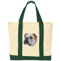 Bulldog Embroidered Tote