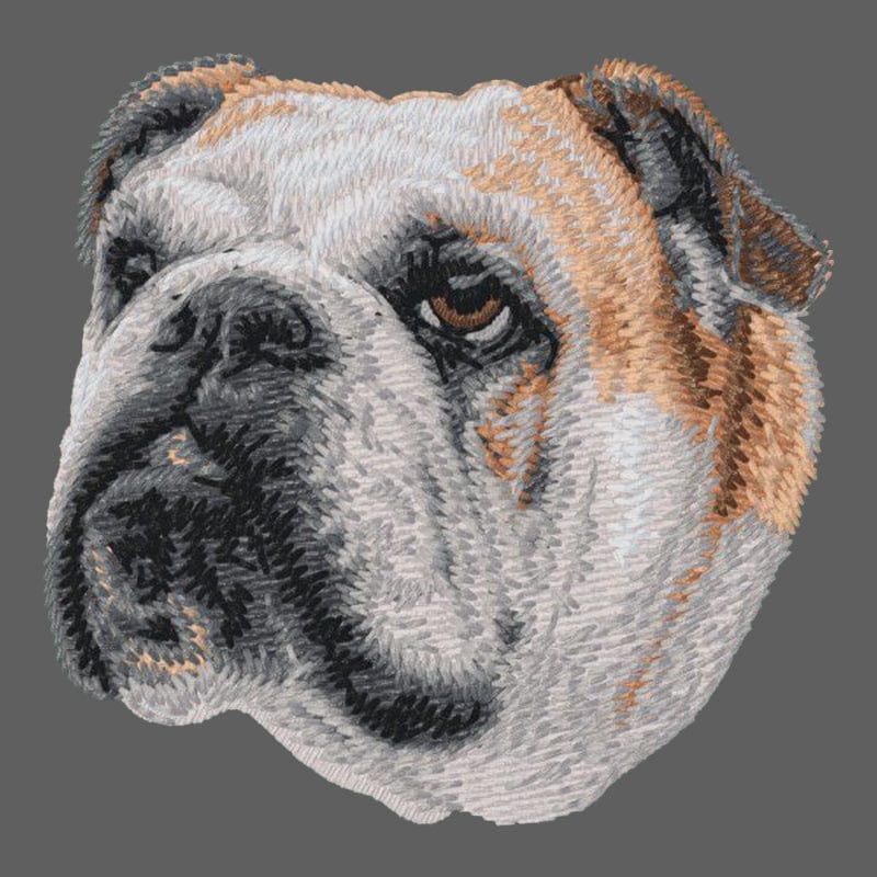 Bulldog Embroidered Women's Fleece Jacket