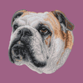 Bulldog Embroidered Classic Long Sleeve Shirt