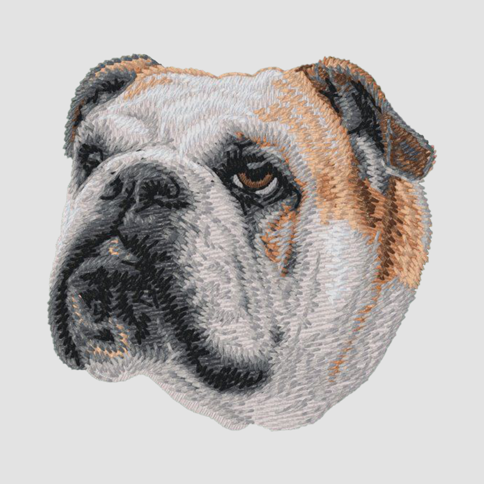 Bulldog Embroidered Classic Long Sleeve Shirt
