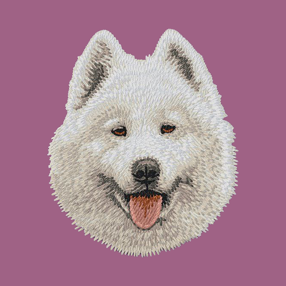 Samoyed Embroidered Classic Long Sleeve Shirt