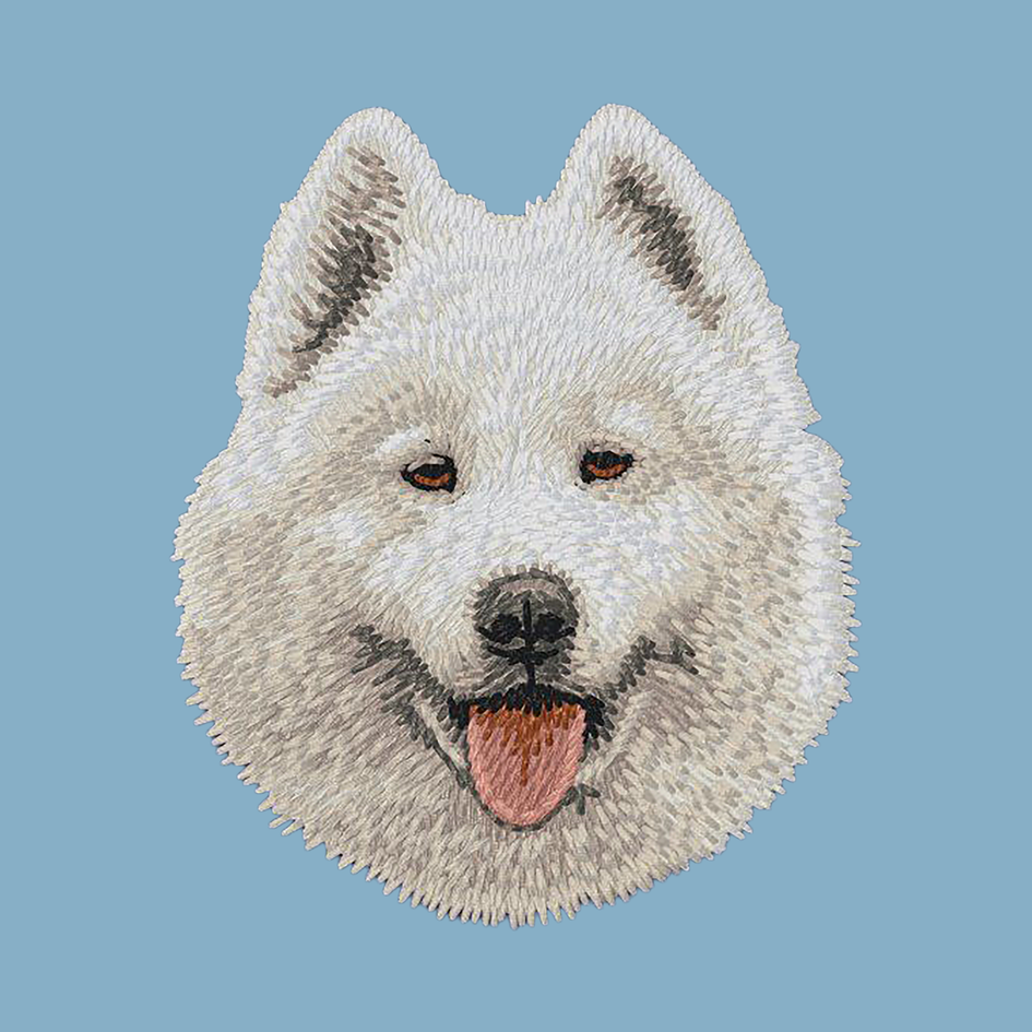 Samoyed Embroidered Classic Long Sleeve Shirt